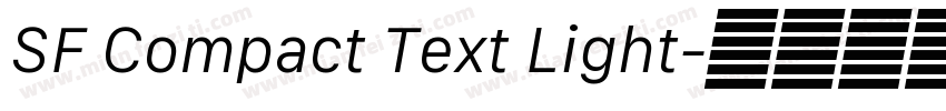 SF Compact Text Light字体转换